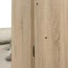 Arielle Queen Bookcase Panel Storage Bed Light Oak