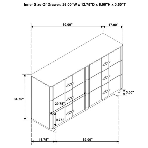 Leanne 4-piece Eastern King Bedroom Set Light Oak