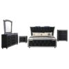 Lorient 5-piece Eastern King Bedroom Set Black