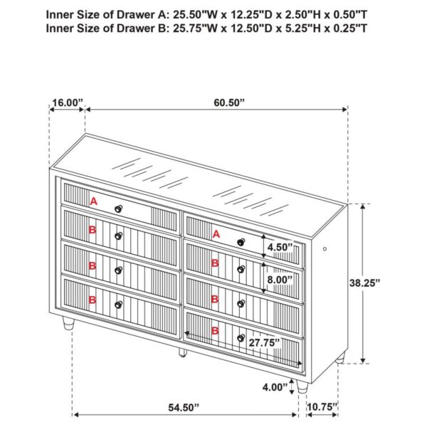 Ravenne 4-piece Velvet Upholstered Eastern King LED Bedroom Set Black