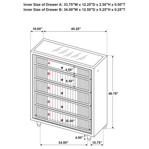 Ravenne 5-piece Velvet Upholstered Eastern King LED Bedroom Set Black