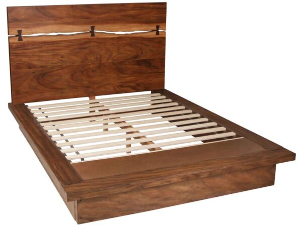 Winslow Wood Eastern King Panel Bed Smokey Walnut