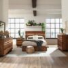 Winslow 5-piece Queen Bedroom Set Smokey Walnut