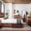 Winslow Wood Eastern King Storage Panel Bed Smokey Walnut