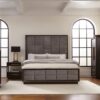 Durango 77-inch Queen Panel Bed Smoked Peppercorn