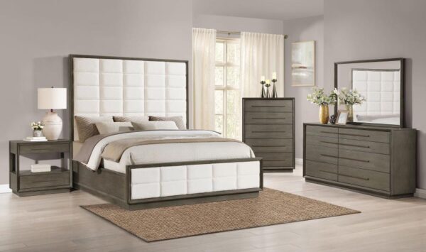 Durango 5-piece Eastern King Bedroom Set Taupe Oak