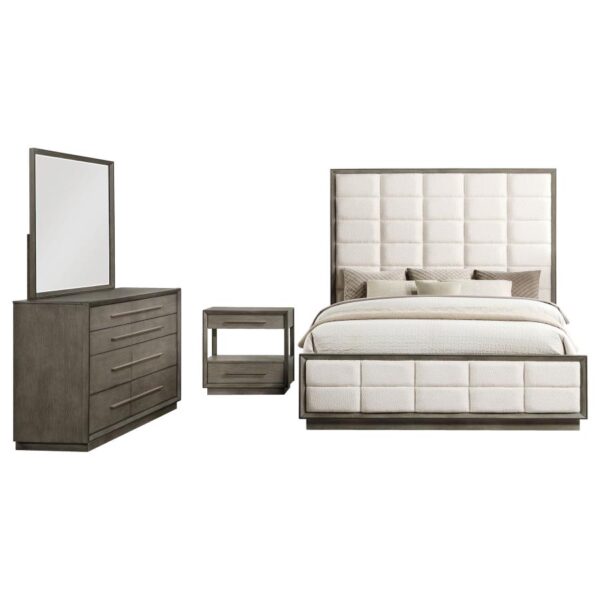 Durango 4-piece Queen Bedroom Set Taupe Oak