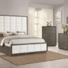 Durango 80-inch Queen Panel Bed Taupe Oak