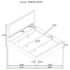 Maderia 57-inch Upholstered Eastern King Panel Bed Walnut