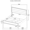 Wright 52-inch Upholstered Eastern King Bed Brown Oak