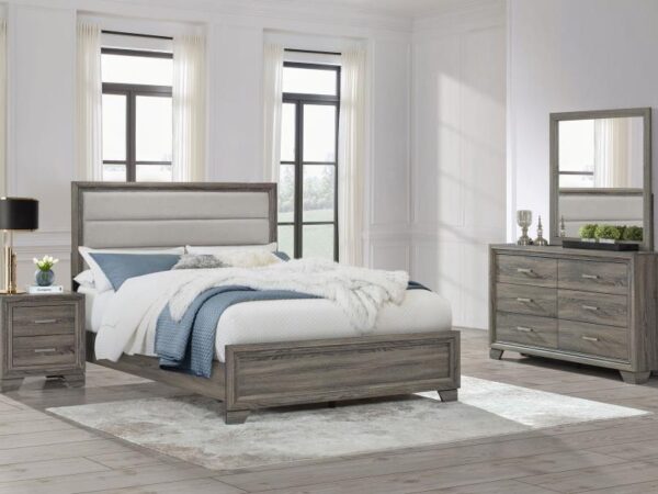 Wright 4-piece Queen Bedroom Set Brown Oak