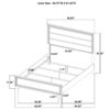 Wright 52-inch Upholstered Queen Bed Brown Oak