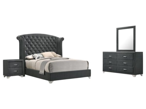 Melody 4-piece Queen Bedroom Set Grey