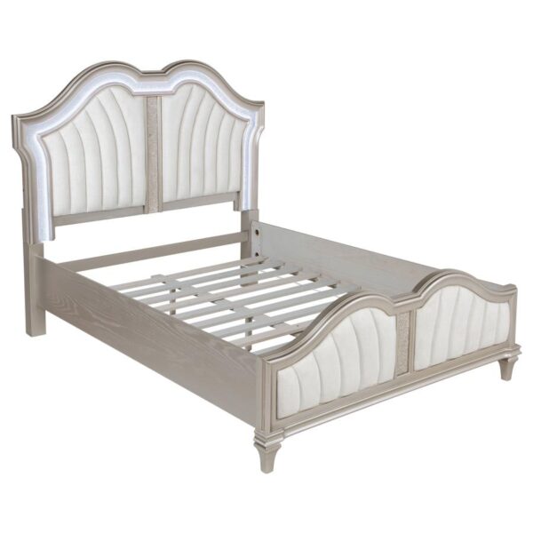 Evangeline 4-piece Queen Bedroom Set Silver Oak