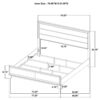 Welsley 50-inch Upholstered Eastern King Bed Walnut