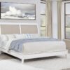 Bexhill 56-inch Upholstered Eastern King Panel Bed White