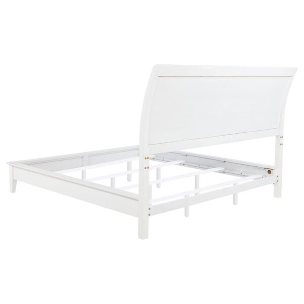 Bexhill 56-inch Upholstered Eastern King Panel Bed White