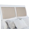 Bexhill 56-inch Upholstered Queen Panel Bed White