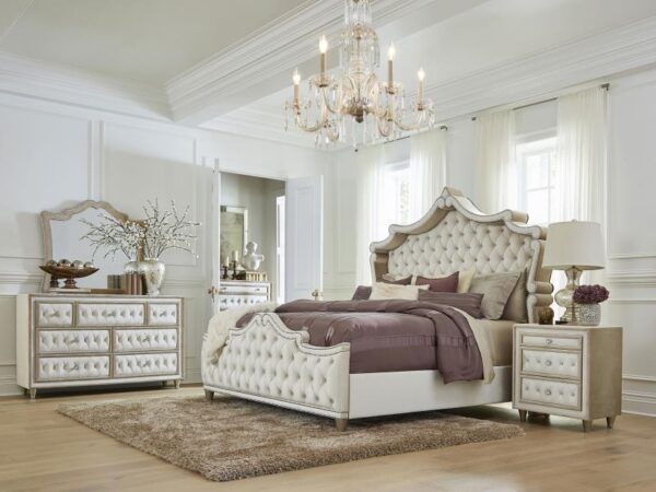 Antonella 5-piece Queen Bedroom Set Ivory