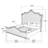 Antonella Upholstered Queen Panel Bed Ivory and Camel