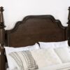 Andover 63-inch Four Poster Eastern King Bed Dark Oak