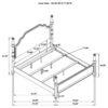 Andover 63-inch Four Poster Eastern King Bed Dark Oak