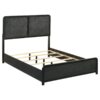 Cavelle 51-inch Upholstered Full Panel Bed Black