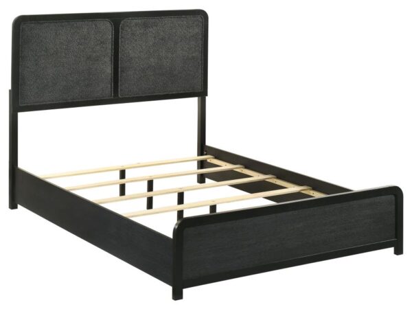 Cavelle 51-inch Upholstered Full Panel Bed Black