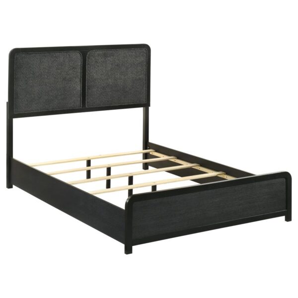 Cavelle 51-inch Upholstered Full Panel Bed Black