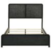 Cavelle 51-inch Upholstered Full Panel Bed Black