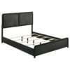 Cavelle 51-inch Upholstered Eastern King Panel Bed Black