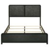 Cavelle 51-inch Upholstered Queen Panel Bed Black