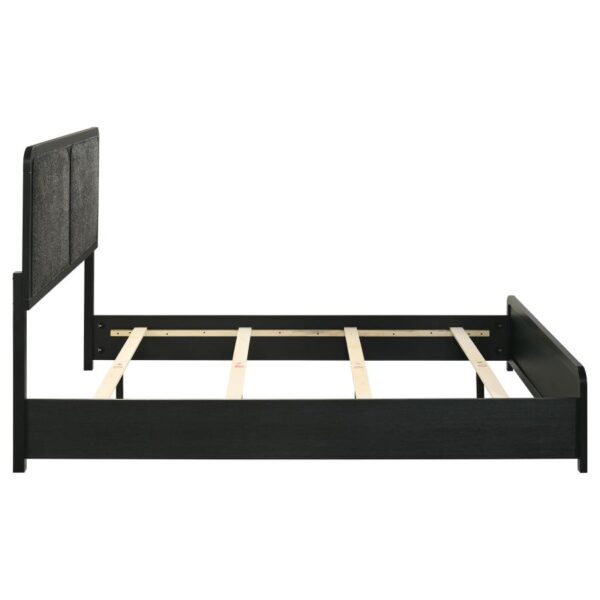 Cavelle 51-inch Upholstered Queen Panel Bed Black