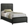 Cavelle 51-inch Upholstered Twin Panel Bed Black