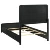 Cavelle 51-inch Upholstered Twin Panel Bed Black
