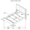 Amsbury 59-inch Upholstered Queen Bed Nutmeg