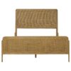 Arini Rattan Eastern King Panel Bed Sand Wash and Natural