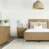 Arini 4-piece Queen Bedroom Set Sand Wash and Natural Cane
