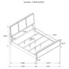 Arini 56-inch Eastern King Panel Bed Cream and Sand Wash