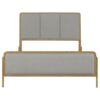 Arini Upholstered Eastern King Panel Bed Sand Wash and Grey