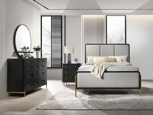 Arini 4-piece Queen Bedroom Set Black and Grey
