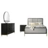 Arini 4-piece Queen Bedroom Set Black and Grey