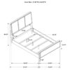 Arini 56-inch Queen Panel Bed Cream and Black