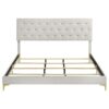 Kendall Upholstered Eastern King Panel Bed White