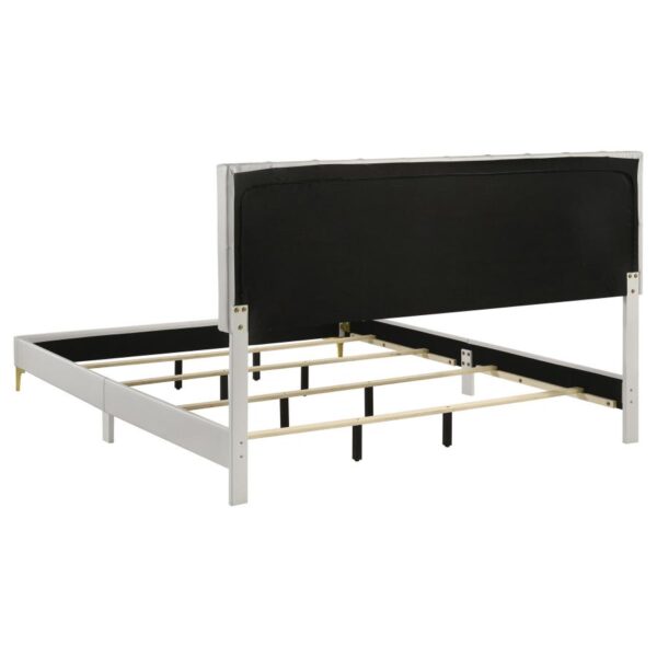 Kendall Upholstered Eastern King Panel Bed White