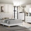 Kendall Upholstered Eastern King Panel Bed White