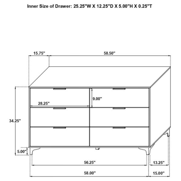 Kendall 4-piece Queen Bedroom Set White