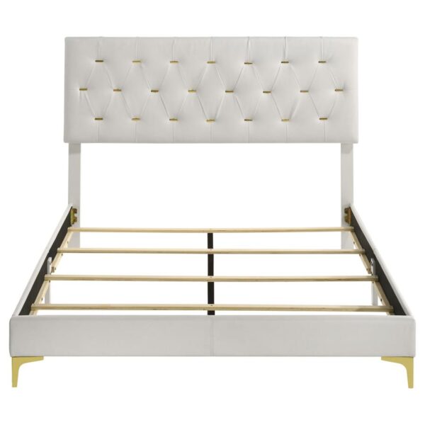 Kendall Upholstered Queen Panel Bed White