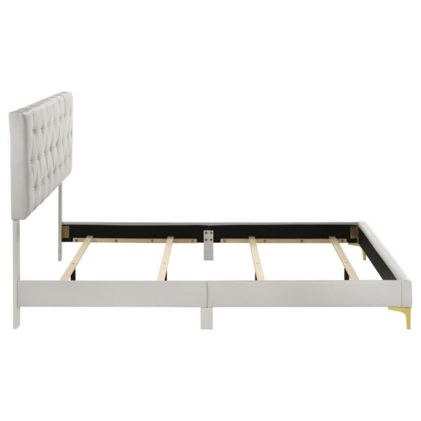 Kendall Upholstered Queen Panel Bed White