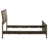 Wilkes 51-inch Upholstered Full Bed Dark Cocoa